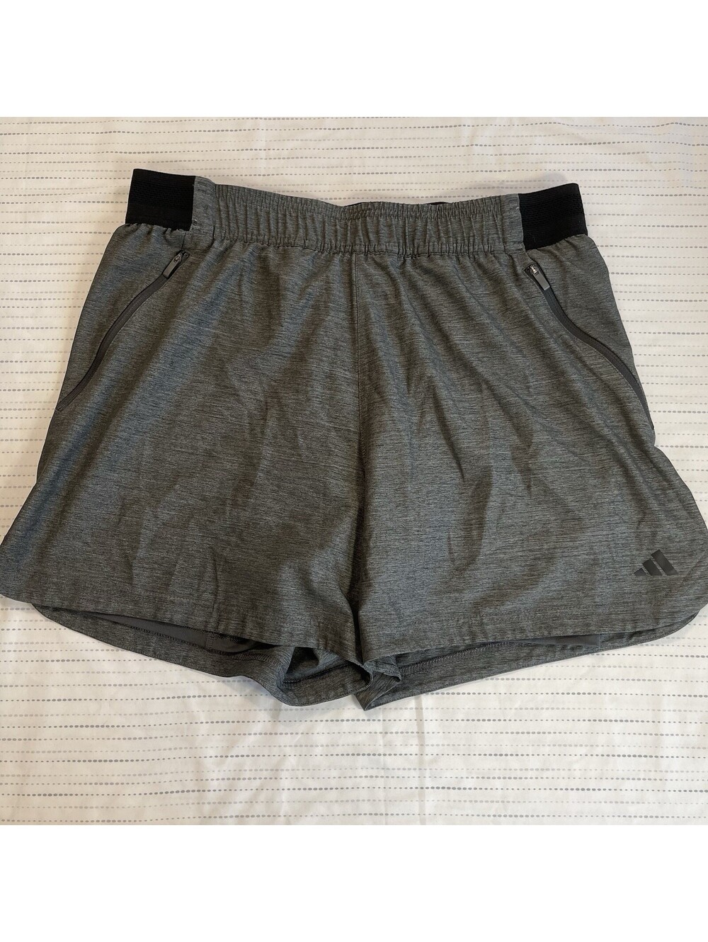 Adidas Men’s AXIS 2-IN-1 WOVEN TRAINING SHORTS Gray 5” Inseam IN6015 Medium